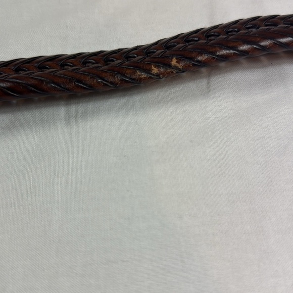 Men's Brown Braided Leather Belt size 38 - Picture 7 of 7